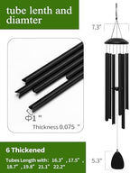 48" Wind Chimes for Indoor and Outdoor, Deep Bass Tone and Professional Tuned Aluminum Wind Chimes for Patio Garden Memorial, Sympathy Gift for Loss of Loved One, Housewarming Gift - Image 5