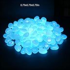 500 Pcs Glow in the Dark Rocks,White Glow Pebbles 0.8 Inch, - Image 2