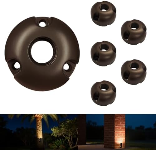 Outdoor Light Mounting Plate with 1/2" NPT for Tree and Wall by ZestPatio