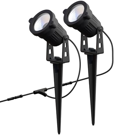 Feit Electric Smart Color Changing & Tunable White Outdoor Spotlights, 250 Lumens, Music Sync, Voice Control Compatible with Alexa & Google Home, Linkable, App Controlled, SPOT/RGBW/AG/2, 2-Pack - Image 2