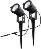 Feit Electric Smart Color Changing & Tunable White Outdoor Spotlights, 250 Lumens, Music Sync, Voice Control Compatible with Alexa & Google Home, Linkable, App Controlled, SPOT/RGBW/AG/2, 2-Pack - Image 2