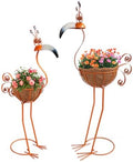 COOZZYHOUR Metal Toucan Planter with Basket - Bird Planters for Outdoor Indoor Lawn,Yard,Porch,Patio, Garden Decorations（Set of 2） by COOZZYHOUR