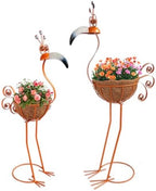 COOZZYHOUR Metal Toucan Planter with Basket - Bird Planters for Outdoor Indoor Lawn,Yard,Porch,Patio, Garden Decorations（Set of 2） by COOZZYHOUR