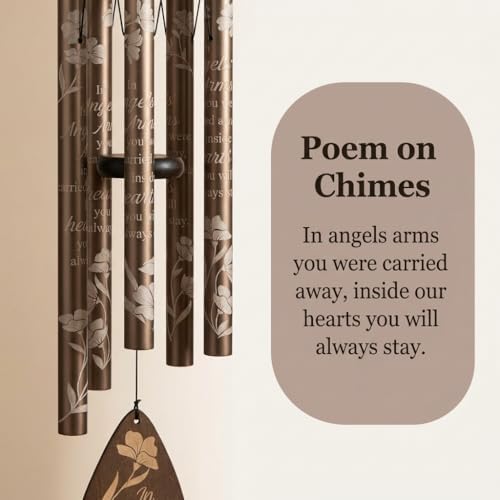 Carson 30" 'Angels' Arms' Memorial Wind Chime to Remember Loved One - Image 4
