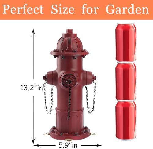 Teaeeno Retro Puppy Training Fire Hydrant for Dogs,Resin Outdoor Statue for Small Dogs, Pee Post Aid & Delightful Outdoor Garden Decor, Dog Statue with Pee Post, Hand-Painted,Weather,Outdoor Ornament - Image 3