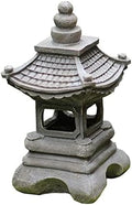 13.4 Inch Small Pagoda Garden Light Solar Light, Japanese Outdoor Pagoda Statue Zen Art Oriental Lawn Sculpture by Unknown