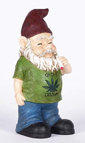 Hi-Line Gift Ltd, Gnome Smoking, 9.75-inch Height, Indoor Outdoor Statue Figurine - Image 7