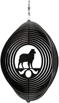 SWEN Products Australian Shepherd Circle Swirly Metal Wind Spinner by SWENProducts