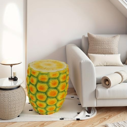 14" Oversized Pineapple Shaped Resin Stool – Multi-Use Side Table, Plant Stand, Decorative Furniture for Home, Garden, Patio & Indoor Spaces - Image 6