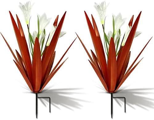 Metal Agave Plant Outdoor Decoration Lily Mexican Yard Art Garden Statue by HomightCentennial