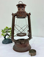 Vintage Lantern Rustic Candle Lantern Outdoor Decoration | Rustic Flammed Hanging Lamp for Halloween Decor | Christmas Decor | Yard Door | Front Decor |Garden Decor | Outdoor Decor | 12 inches | - Image 7
