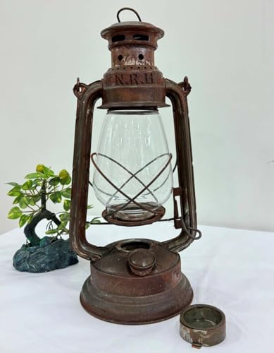 Vintage Lantern Rustic Candle Lantern Outdoor Decoration | Rustic Flammed Hanging Lamp for Halloween Decor | Christmas Decor | Yard Door | Front Decor |Garden Decor | Outdoor Decor | 12 inches | - Image 7
