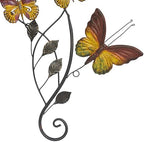 Deco 79 Metal Butterfly Home Wall Decor Indoor Outdoor Wall Sculpture with Scroll Details, Wall Art 15" x 1" x 29", Multi Colored - Image 4