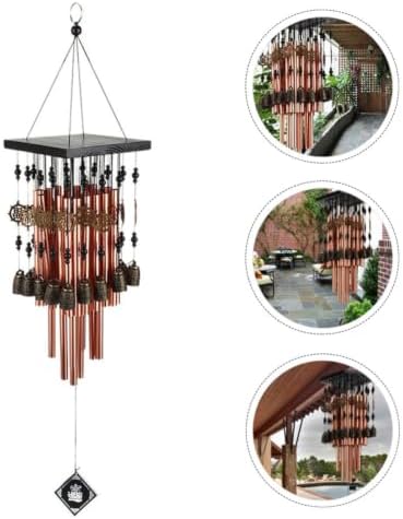 Generic Creative Copper Wind Chimes with Red Copper Bells, Multi-Tube Design for Patio and Interior Space Decoration, Vintage Style Garden Pendant and Balcony Ornament - Image 7