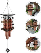 Generic Creative Copper Wind Chimes with Red Copper Bells, Multi-Tube Design for Patio and Interior Space Decoration, Vintage Style Garden Pendant and Balcony Ornament - Image 7