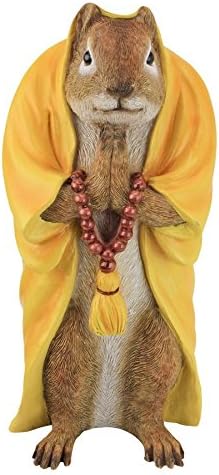 Design Toscano Sensei Monk Zen Garden Squirrel Animal Statue - Image 2