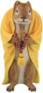 Design Toscano Sensei Monk Zen Garden Squirrel Animal Statue - Image 2