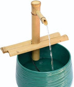 Bamboo Accents 12" Adjustable Bamboo Fountain Kit with Pump – Classic Zen Water Feature for Bowls, Basins, Water Gardens & Patio Decor, Indoor/Outdoor (Container Not Included) - Image 2