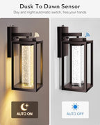 VIANIS Oil Rubbed Bronze Outdoor House Lights Fixtures Wall Mount, Aluminum - Image 2