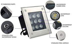 Underground Light LED, 85-265V Outdoor Buried Lights, IP67 Waterproof LED Landscape Lights, Outdoor Recessed Garden Inground Light(White,9W-AC85-265V) - Image 7