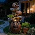 Bumilgar Garden Water Fountain, 38.4-Inch 3-Tier Terracotta Jar Features by Bumilgar