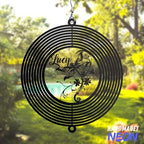 Personalized Wind Spinner Music Rose Custom Name Flower Metal Sublimation Ornament Twirler Laser 3D Art Patio Porch Lawn Indoor Outdoor Garden Yard Decor Housewarming Presents (Dragonfly) - Image 4