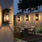 mirrea 14" Modern Outdoor Porch Wall Light, Matte Black, 4 Pack by mirrea