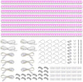 Barrina T5 Grow Lights for Indoor Growth, 4FT Plant Lights, Pink, 8 Packs by Barrina
