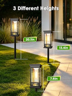 LORRYTE Solar Pathway Lights Outdoor Waterproof, 6 Pack Path Lights - Image 4