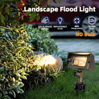 COLOER Cast Brass 12V Low Voltage Flood Light Outdoor Without Bulb(1 Pack) - Image 2