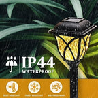 6 Pack Solar Lights (Solar Lights Outdoor Garden Flickering Flame) - Image 4