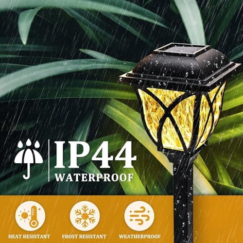 6 Pack Solar Lights (Solar Lights Outdoor Garden Warm White) - Image 5