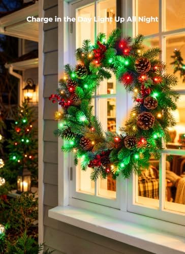 Minetom 4 Pack Solar-Christmas-Lights-Outdoor, Total 157FT, 400 LEDs - Image 4