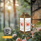 Solar Lantern Outdoor Waterproof Watercolor illustrations marine animals octopus seahorse crab starfish Garden Decor LED Hanging Solar Lights Tabletop Lamp Gifts for Women Mom Outside Yard Patio Porch - Image 5