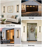 23.6'' LED Outdoor Wall Lights Modern Black Indoor Wall Sconce Lighting - Image 7