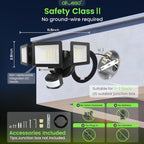 ALUSSO Motion Sensor Outdoor Lights, 40W 4000LM Flood Lights Outdoor 120V - Image 7