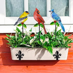 3 Pack Metal Bird Garden Stakes 20in Rustproof Yard Art Outdoor Decor - Image 6