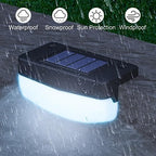 LED Solar Step Lights, 8 Pack Solar Deck Lights Outdoor IP65 Waterproof Pool Side Lighting Decor for Stairs Fence Yard Driveway Pathway Yard Backyard, Cold White - Image 3