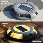 SIEDiNLAR Solar Deck Lights Outdoor LED Driveway Dock Lights, 12 Pack, Warm - Image 2
