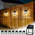 GIGALUMI Solar Fence Lights, 8 Pack Fence Outdoor Waterproof Lights Solar Powered, Warm White Yard Decorations for Garden, Post, Front Door, Backyard, Porch, Deck by GIGALUMI