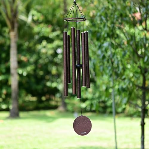 Vanquer Wind Chimes for Outside Deep Tone - 38'' Wind Chimes Outdoor Clearance, Deep Tone, Windchimes Outdoors, Memorial,Wind Spinner, Sympathy Gift, Patio, Home Décor (Bronze) - Image 7