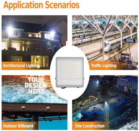 5PCS Flood Light, 30W Ultra Thin Waterproof Wall Lamp for Garden Garage - Image 5