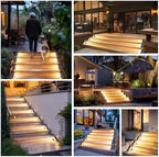 Kondras 6-Pack Solar Step Lights for Outside, Motion Sensor Waterproof Outdoor Stair Lights, Solar Powered LED Outdoor Step Lights Decor for Yard Garden Porch Patio Pathway Deck - Image 6