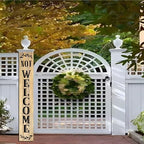 Unwelcome Porch Sign Go Away For Front Door Wooden Vertical Standing Hanging Decorations Spring Summer Farmhouse Outdoor Yard Housewarming Present 8x64inch - Image 7