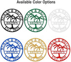 Custom Metal Sign with Palm Tree, Personalized Metal Sign, Outdoor Palm Tree Signs, Custom Coconut Tree Wall Art - Image 7