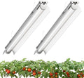 T8 Grow Light for Indoor Plants, 4FT, 42W, 5000K, 2 Pack, Linkable by VShapeLED