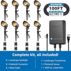 SUNVIE 6W LED Low Voltage Landscape Lighting Kit 3000K, Dusk to Dawn, 8 PCS - Image 7