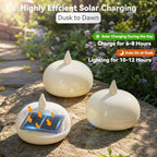 VIODAIM Solar Candles Outdoor Waterproof, Flameless LED, 3 x 2.5 in, 8 Pack - Image 2