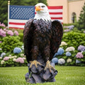 24.4" Tall Large Standing Bald Eagle Garden Statue Sculpture American Eagle by Unknown