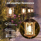 XMCOSY+ Solar Pathway Lights Outdoor, 6-Pack Solar Powered Garden Lights - Image 4